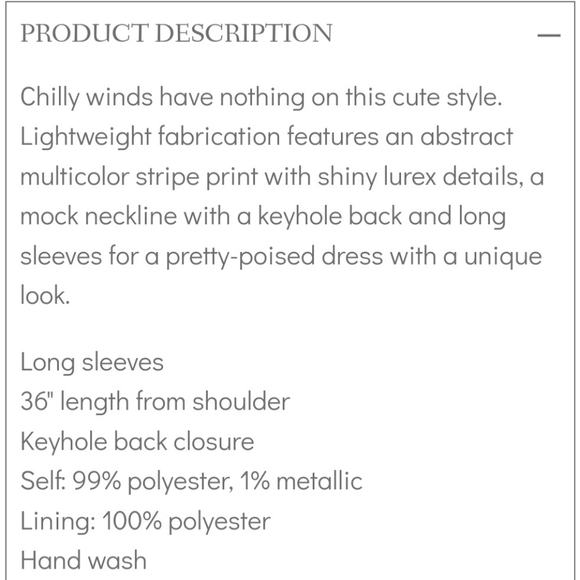 LOVE WEDNESDAY DRESS NWT - Picture 5 of 5